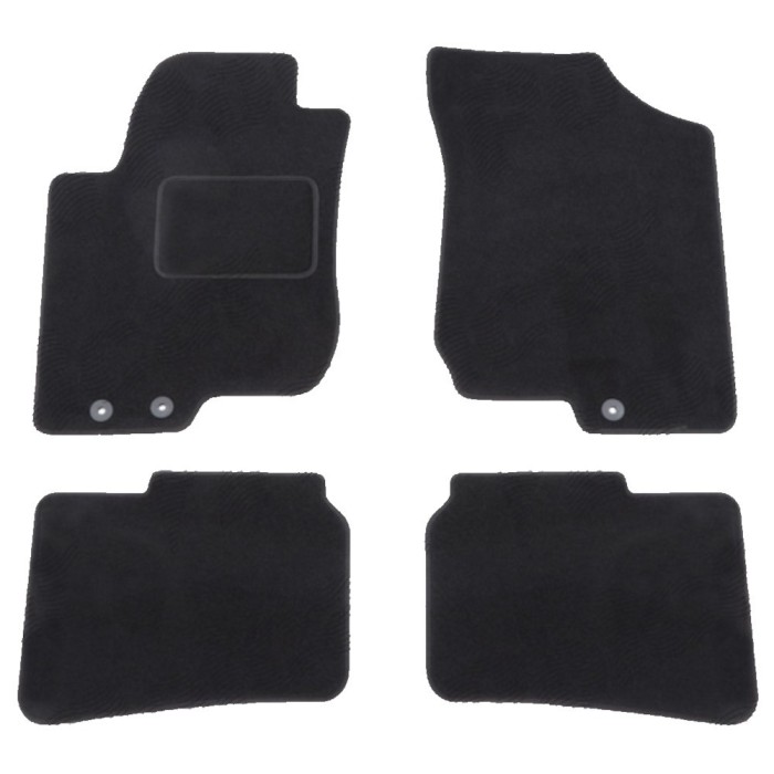 Set covorase auto mocheta Velor HYUNDAI I30 (FD), 03.2007-03.2012 Hatchback, CEED (ED), 10.2006-08.2012, negru,