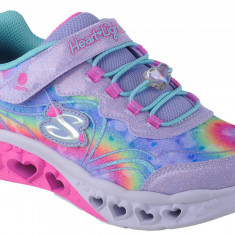 Pantofi pentru adidași Skechers Flutter Heart Lights - Groovy Swirl 303253L-LVAQ Roz