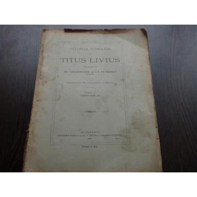 ISTORIA ROMANA - TITUS LIVIUS foto