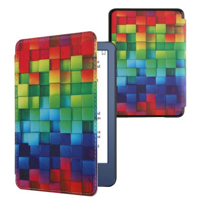 Husa Kwmobile pentru Amazon Kindle (2022), Multicolor, Piele ecologica, KWM000017LI019C foto