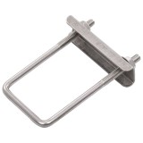 Cumpara ieftin Cleme Prindere U St&acirc;lp Gard 60x40mm, Set 25 buc, Oțel Inoxidabil, Fixare Grilaj Metalic