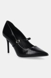 Aldo stilettos de piele ELEDELADAR culoarea negru, 14053566