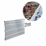 Borduri Gazon Metalice 14cm x 200cm, durabile și ușor de montat
