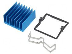Radiator Extrudat cu Aripioare BGA Albastru 25x25mm foto