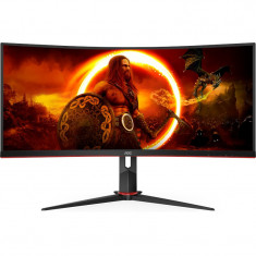 Monitor LED AOC Gaming AGON CU34G2XP Curbat 34 inch UWQHD VA 1 ms 180 Hz HDR FreeSync Premium