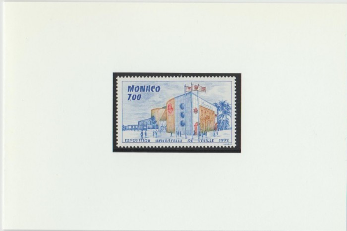 MONACO 1992 EXPOZITIA UNIVERSALA DE LA SEVILLA -serie 1 timbru in carnet MNH**