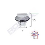 CLIPS FIXARE BARA PROTECTIE PENTRU NISSAN 9X15MM ALB SET 5 BUC 62629