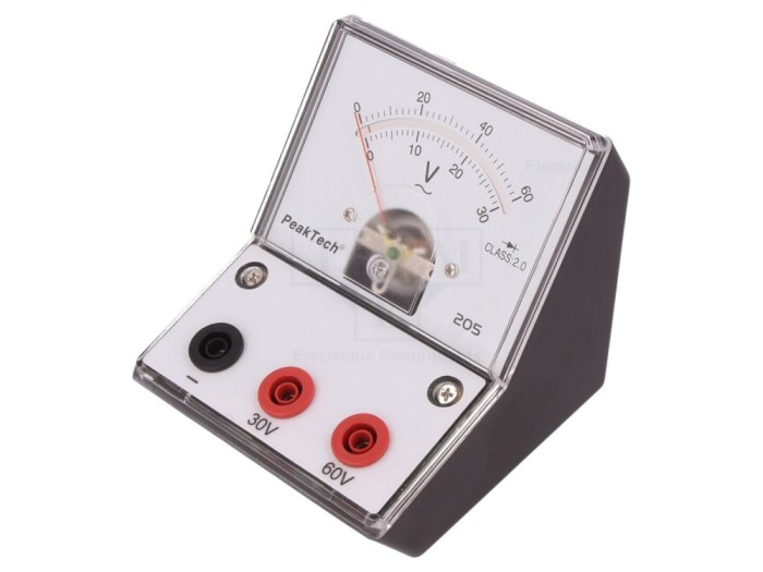 Voltmetru analogic VAC 0-30V, 60V