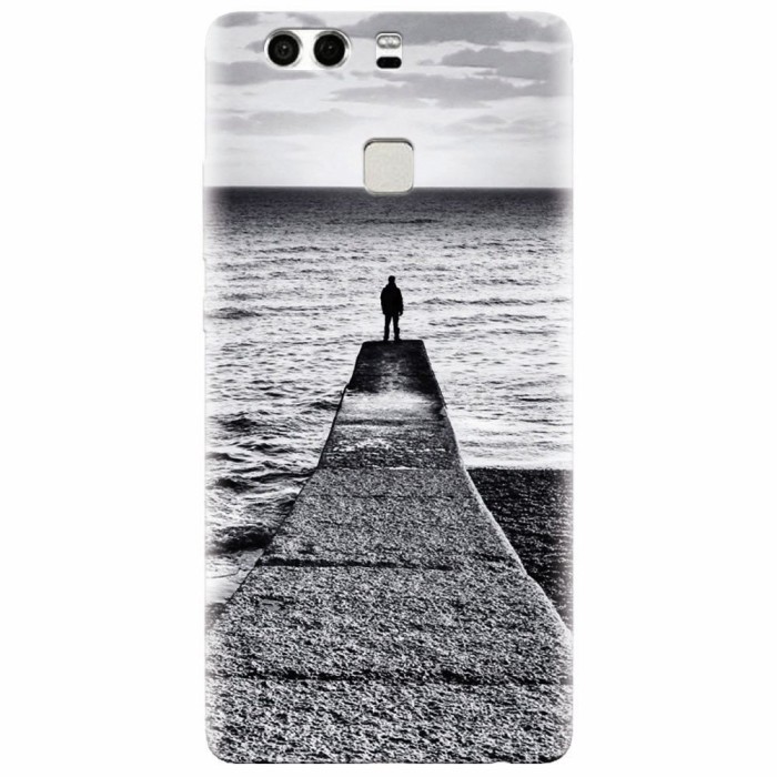 Husa silicon pentru Huawei P9 Plus, Abstract Dock Man Grey