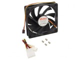 Ventilator DC Axial 12V 120x120x25mm Negru