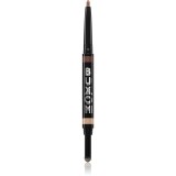 Buxom FLIP SIDE DUAL-ENDED EYELINER &amp; SHADOW Crema umbre ochi si linii in creion culoare Champagne and Chocolates 0.78 g