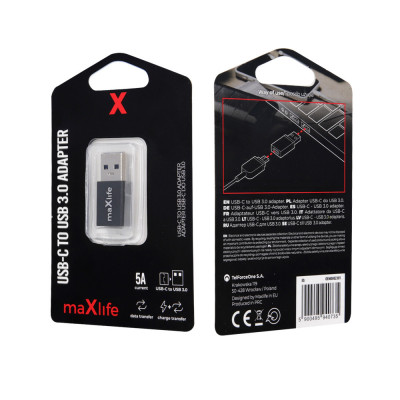 Maxlife USB 3.0 to USB-C adapter foto