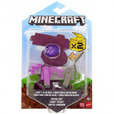 Minecraft, Craft-A-Block Figurina Dyed Cat 8 cm foto