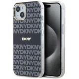 Husa iPhone 15 - DKNY IML Mono &amp; Stripe MagSafe (DKHMP15SHRHSEK) - Black