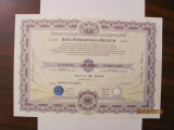 Cumpara ieftin PVM - Actiune Nominativa 10000 lei Banca Internationala a Religiilor BIR 1997, Romania de la 1950