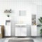vidaXL Dulap de baie, alb extralucios, 58x33x60 cm, lemn prelucrat 831574