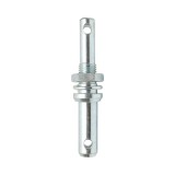 Bolt tirant dublu cu piulita 160mm, categoria 1-2, filet M27x3, gaura 12mm