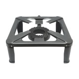 Pirostrie patrat cu 4 picioare, arzator pe gaz din fonta, 400x400 mm, inaltime 106 mm, diametru arzator 107 mm, greutate 6 kg