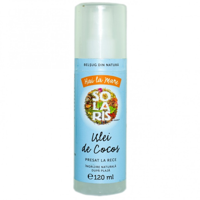 HAI LA MARE&quot; ULEI DE COCOS presat la rece (hidratare dupa plaja)120ml SOLARIS