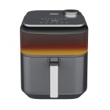 Friteuza cu aer cald Heinner CrispSteam Elite, 1800W, incalzire sus-jos, capacitate 6.7 L, display digital