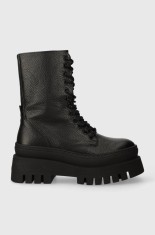 Steve Madden bocanci de piele Coast femei, culoarea negru, cu platforma, SM11002681