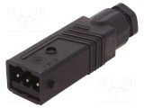 Conector dreptunghiular ST mufă tată PIN 3 cositorit IP54 HIRSCHMANN