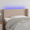 Tablie de pat cu LED, cappuccino, 93x16x78/88cm piele ecologica GartenMobel Dekor, vidaXL