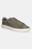 BOSS sneakers din piele intoarsă Kieran barbati, culoarea verde, 50541868
