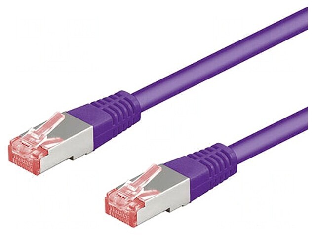 Patch Cord S/FTP Cat6 LSZH Violet 0.5m