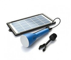 Kit de iluminat solar multifunc?ional JouLite 150 KIT1 Albastru foto