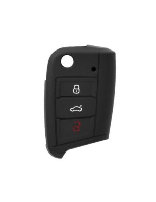 Husa cheie auto din silicon VW , Skoda , Seat, Negru foto