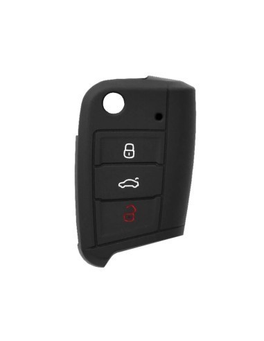 Husa cheie auto din silicon VW , Skoda , Seat, Negru