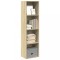 Gossi biblioteca, stejar sonoma, 40x30x152 cm, lemn prelucrat