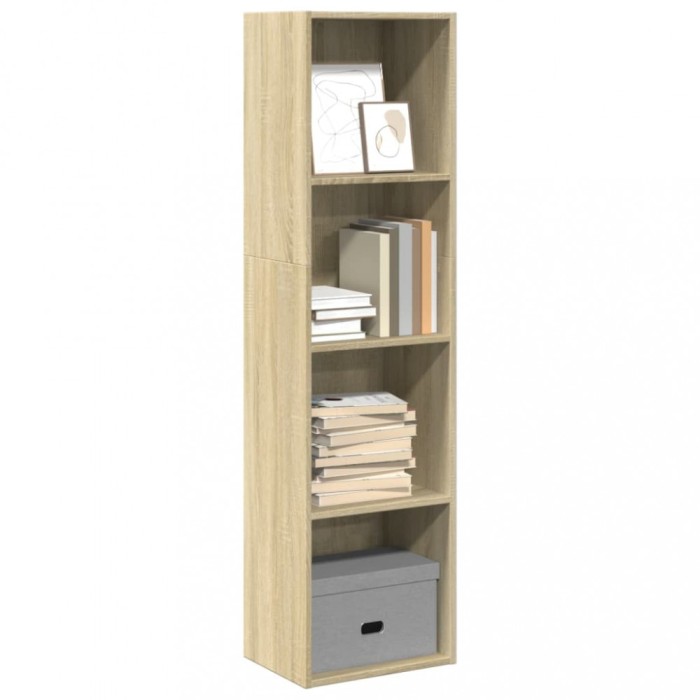 Gossi biblioteca, stejar sonoma, 40x30x152 cm, lemn prelucrat