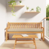 vidaXL Perna pentru palet Bej 180 x 40 x 8 cm Material Oxford 42001671