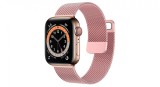Curea Ceas SmartWatch pentru Apple Watch, bratara metalica magnetica 20 mm, sport, eleganta, rezistenta la indoituri, Comfy to Wear, Mov