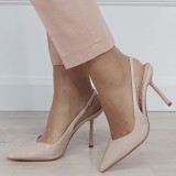 Pantofi bej de lac 5539 01