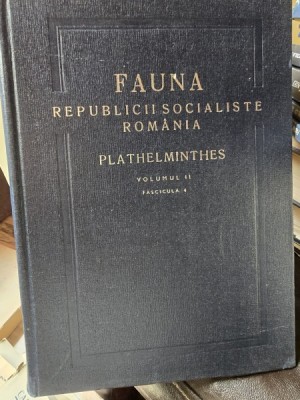 Fauna Republicii Socialiste Romania - Plathelminthes - Trematoda - Vol. II Fascicula 4 - Elena Chiriac si Maria Udrescu foto