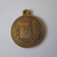 Medalie/Medalion Franta-Expozitia Universala Lyon 1872 in stare f.buna