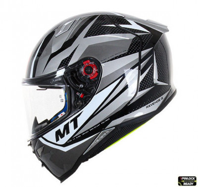 Casca integrala pentru scuter - motocicleta MT Revenge 2 Kley B0 alb/gri lucios Alb/gri lucios S (55/56cm) foto