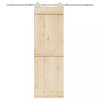VidaXL Set piese pentru ușă glisantă, argintiu, 200 cm oțel inoxidabil 4009698