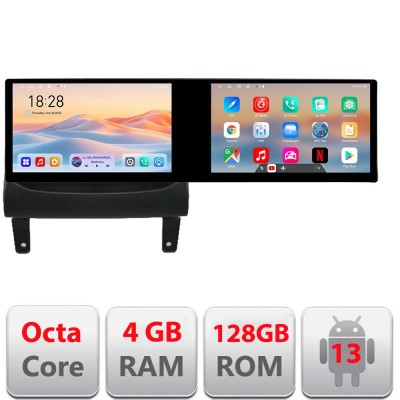 Navigatie Opel Meriva 2010-2017 Edotec 2 ecrane 8 core 4+128 21.6 inch Incell android Wifi 5Ghz gps internet KIT-meriva CarStore Technology foto