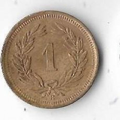 Moneda 1 rappen 1937 - Elvetia
