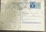 CP03 Carte postala veche 1937 Constanta - Timisoara student Politehnica timbru Aviatie text boala rar