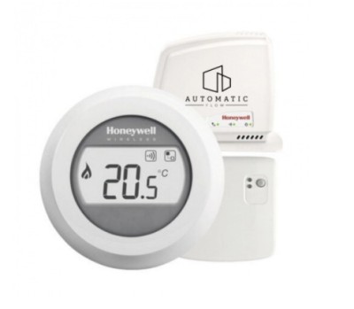 Termostat cu receptor on/off, Honeywell T87 The Round wireless foto