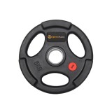 Disc olimpic cauciucat 5 kg pentru bara 50 mm cu manere