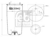 FEBI BILSTEIN 20942 Burduf, suspensie pneumatica