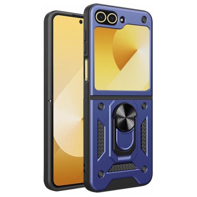 Husa Samsung Galaxy Z Flip6 protectie camera Techsuit CamShield Series, albastru foto