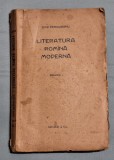 Literatura Romina Moderna - autor Ovid Densusianu - carte veche anul 1920, editura Alcalay Bucuresti