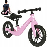 Bicicleta fara pedale pentru copii roz, 12 inch, Kruzzel